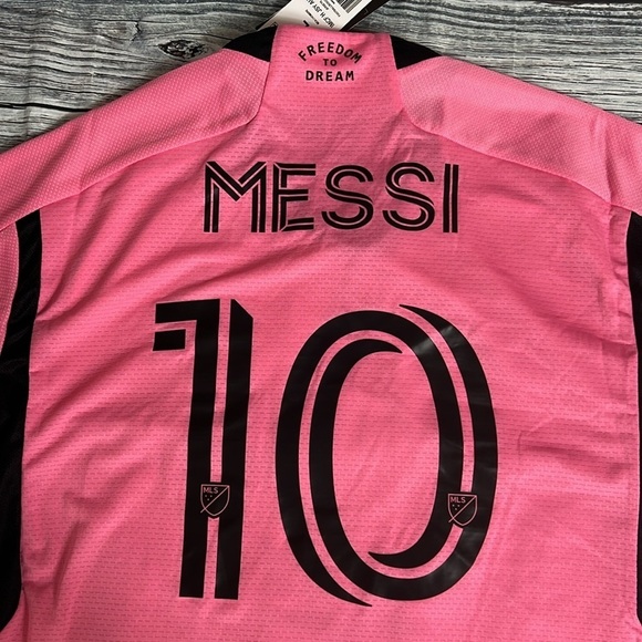 ADIDAS INTER MIAMI 2024-25 MEN'S LIONEL MESSI HOME STADIUM JERSEY / Men Sz Large - Picture 10 of 11